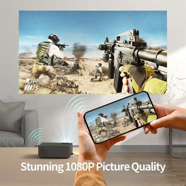CineCast - 5G Full HD Movie Projector With WiFi And Bluetooth - luvinly